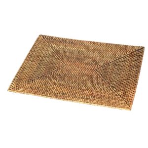 Handgefertigtes eckiges Platzdeckchen aus Rattan – typisch balinesisch