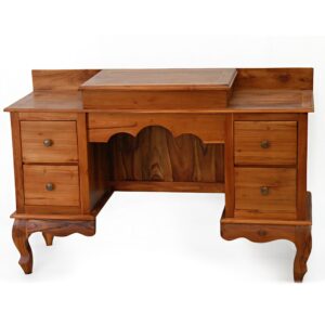 Ayuni Schminktisch aus massivem Teakholz im Vintage-Stil