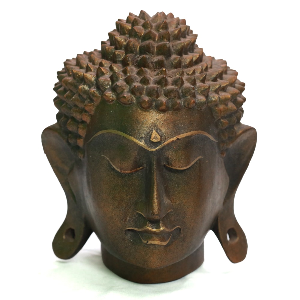 Buddha Head, Medium Size, Antique, 18 cm