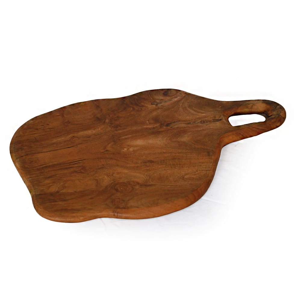 Teakholz Schneidebrett in Natur, 30-45 cm – Einzigartig & Praktisch