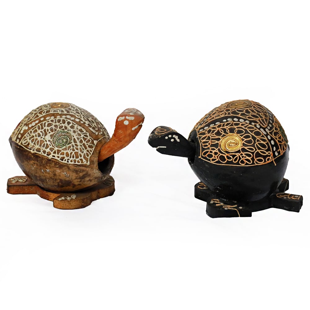 Lambat Kokosnuss-Schildkröte mit beweglichem Wackelkopf