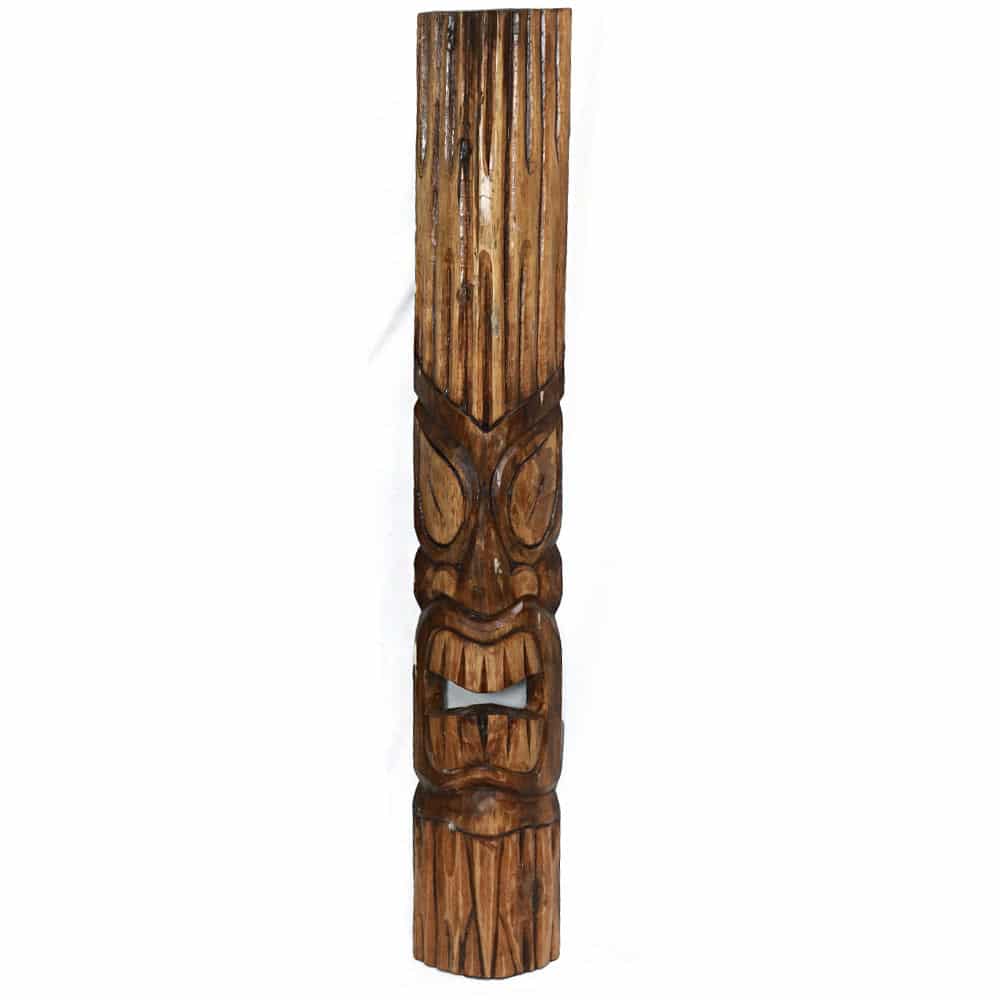 Handgefertigter Totem im Tipi-Stil, halbrund, 100 cm Höhe