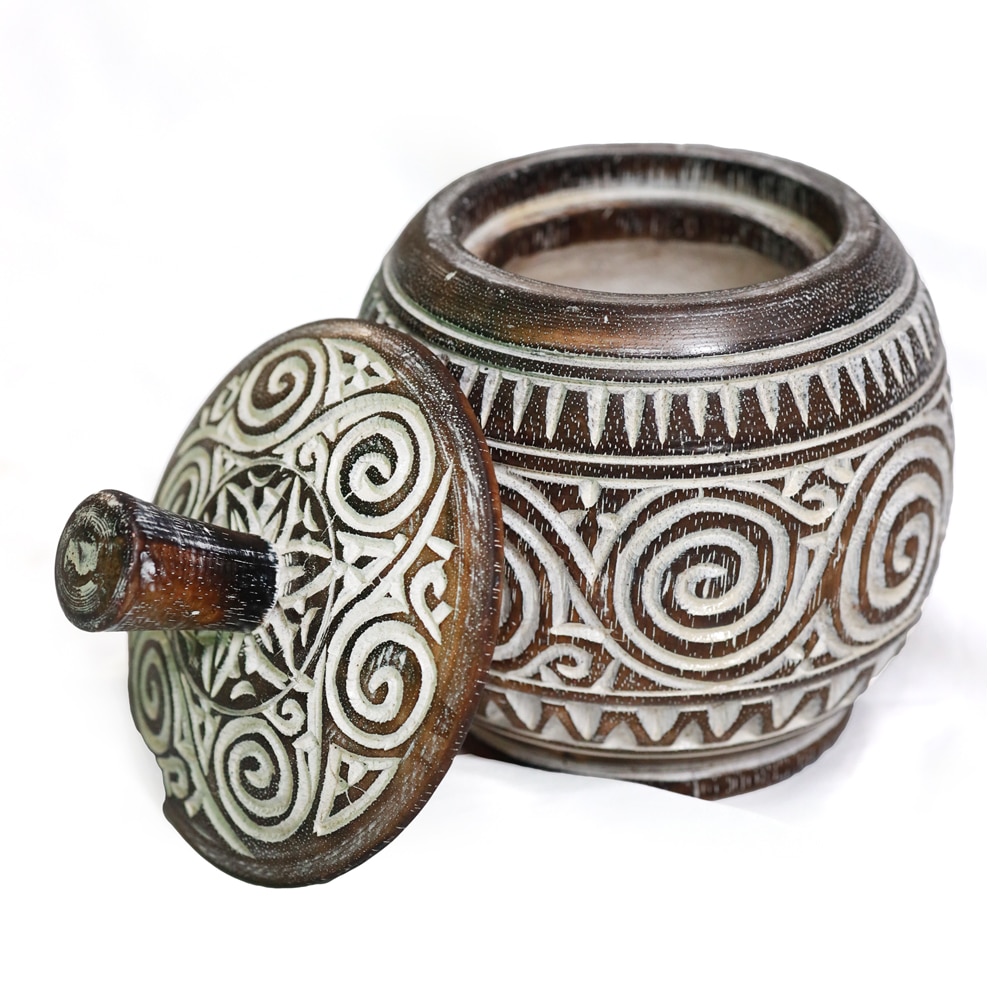 Rundes Aufbewahrungsgefäß mit Deckel, Ø 14 cm