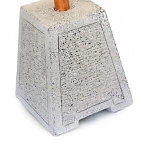 Beton-Sonnenschirmständer im Bali-Stil mit konischer Form