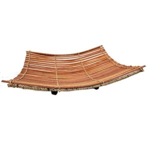 Quadratische Bambus-Schale mit praktischem Standfuß, 25x25 cm