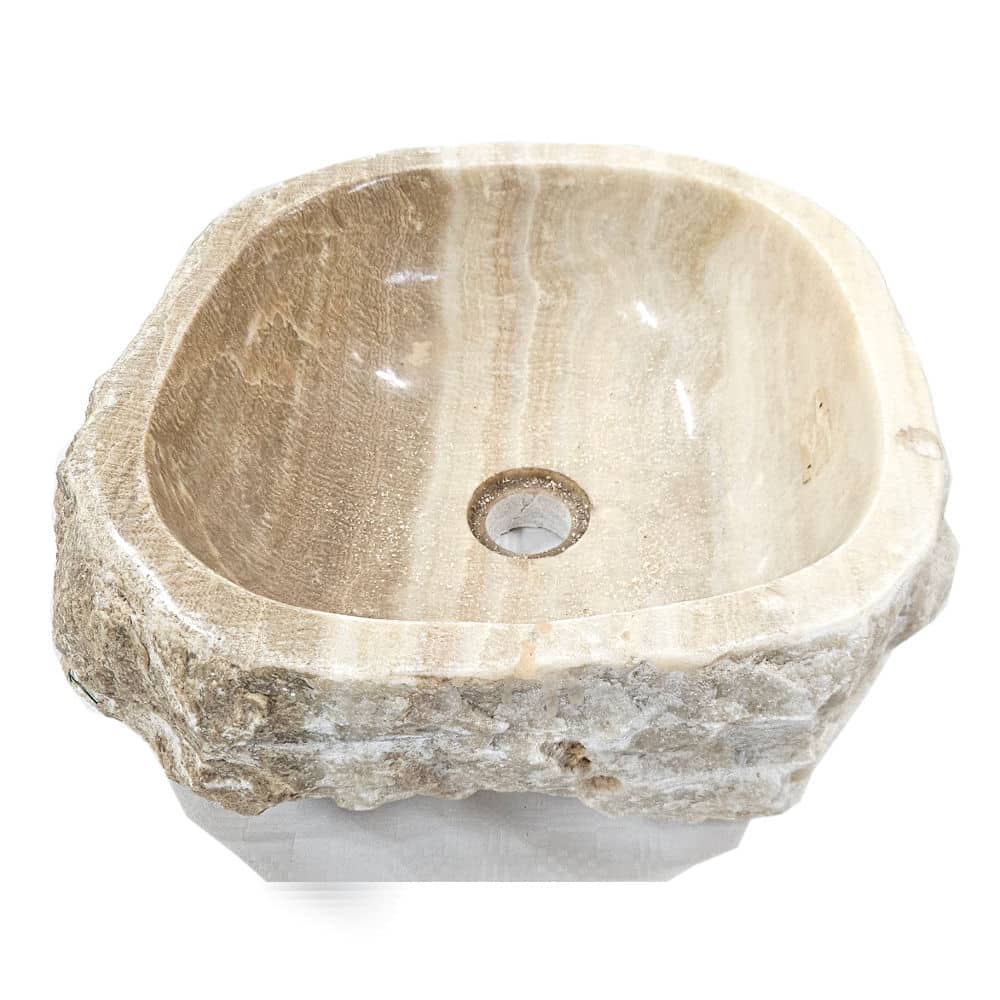 Aliran Onyx-Waschbecken: Ø ca. 36 cm – Natürliches Design trifft edle Handwerkskunst