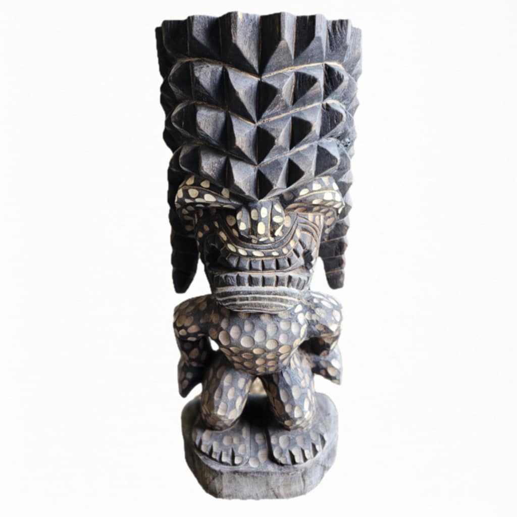 Tiki Figure in Antique Look, 70 cm tall
