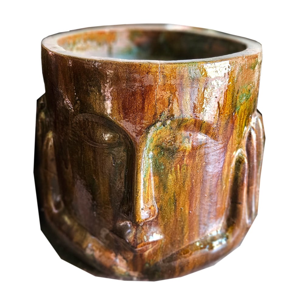 Samadi Keramik-Übertopf: Meditative Handwerkskunst, Ø 30 cm