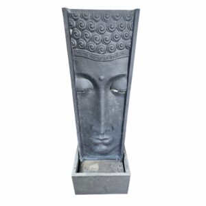 Sarasah Buddha-Brunnen aus Betonguss, 100 cm Höhe