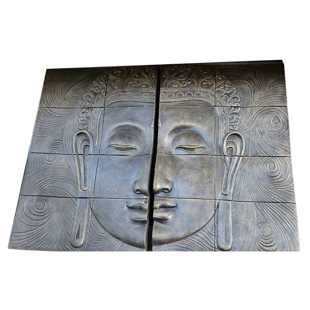 Batin Buddha 3D Wandrelief – Spirituelle Wandgestaltung