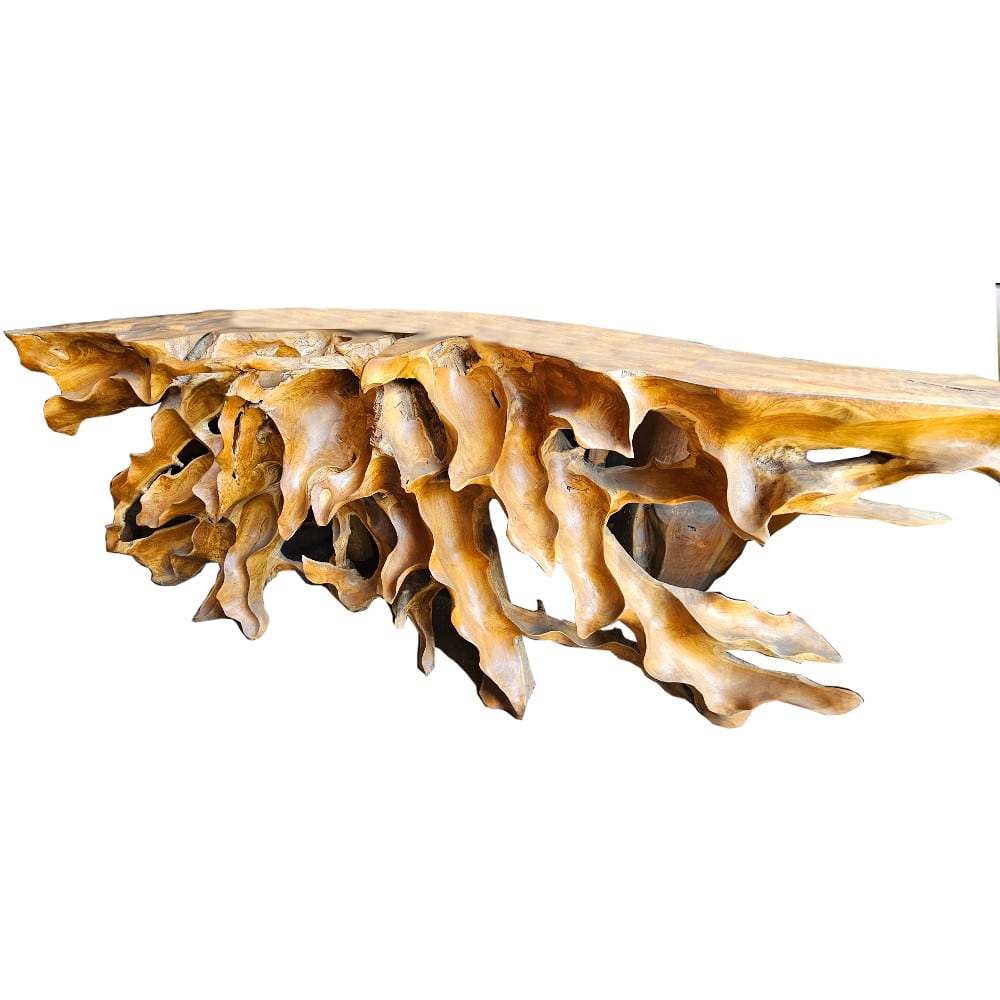 Lovina Konsolentisch aus naturbelassener Teakwurzel, 180 cm