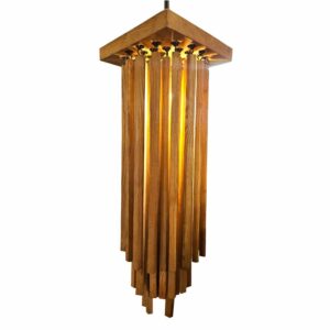 Rimba Deckenleuchte aus Teakholz, 60 cm – Natur trifft Design