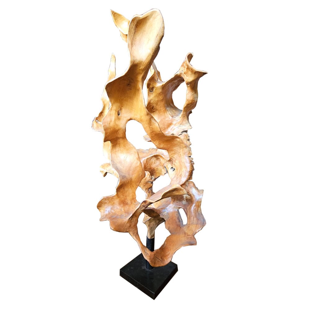 Jiwa Skulptur aus Teakholz-Wurzel, ca. 140 cm hoch