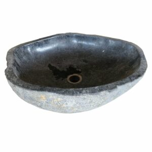 Sungai Riverstone Waschbecken – Ø ca. 45 cm, Naturstein-Unikat
