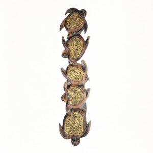 Kura Wanddekoration mit Schildkrötenmotiv aus Albesia-Holz, 100 cm lang